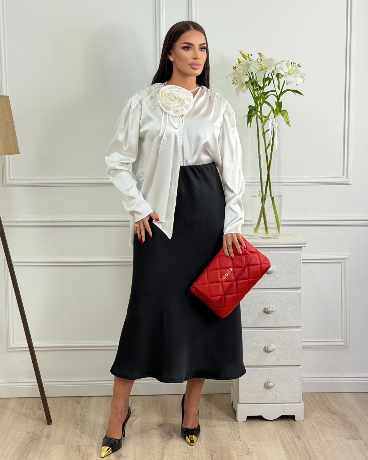 Suknja / Black Satin