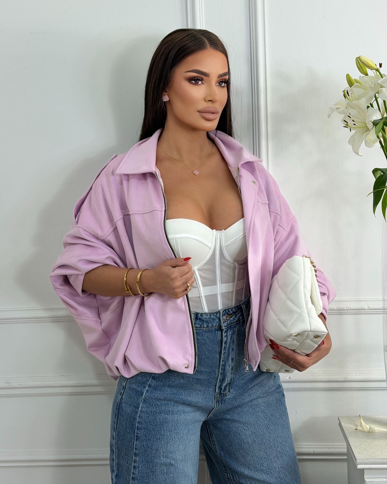 Jakna / Velour Blush