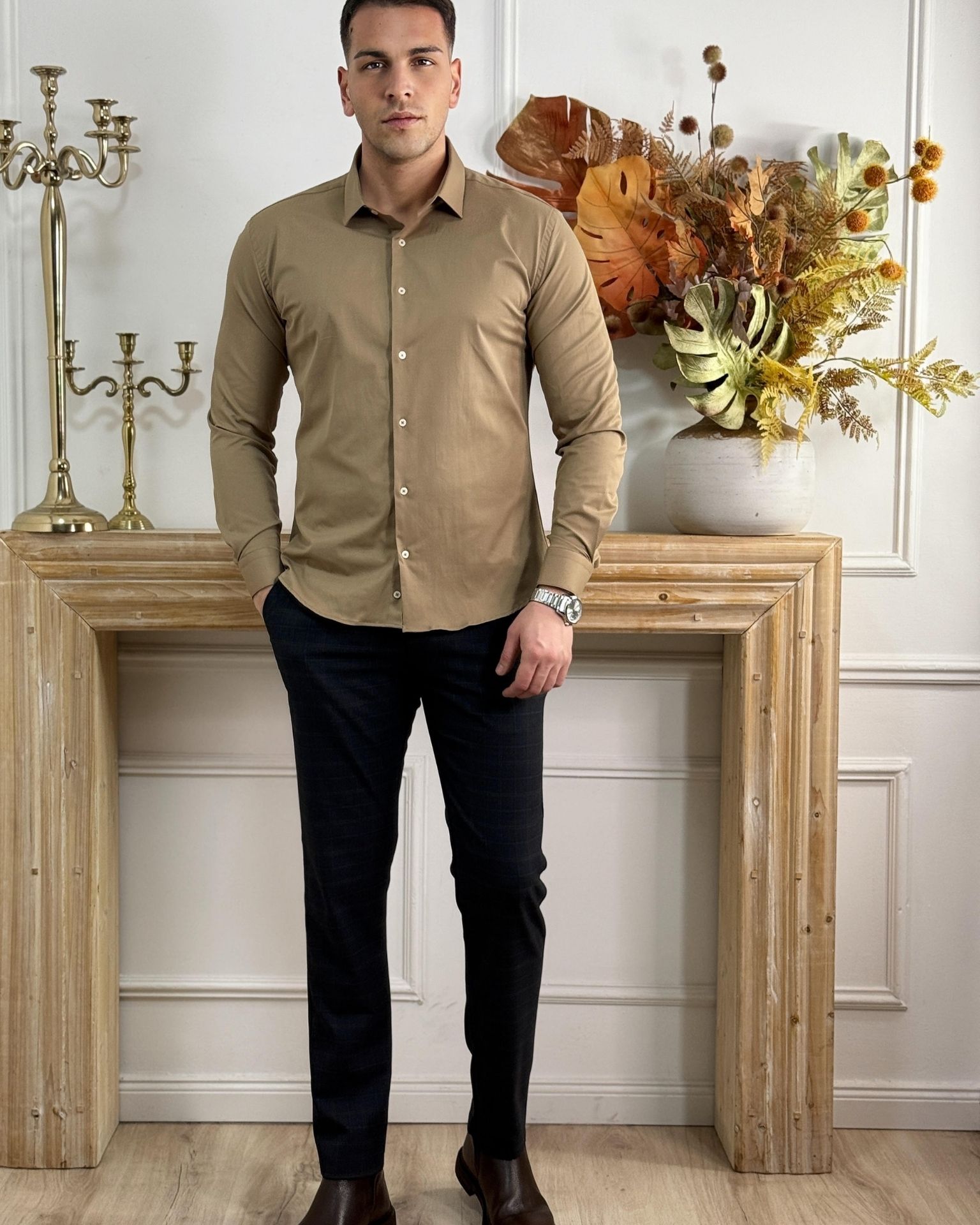 Muška kamel košulja