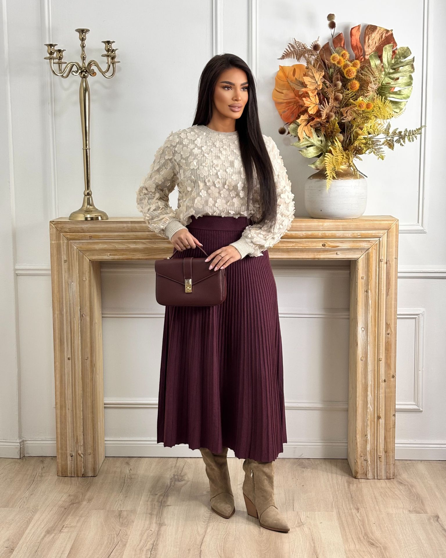 Bež dzemper sa til svetovima