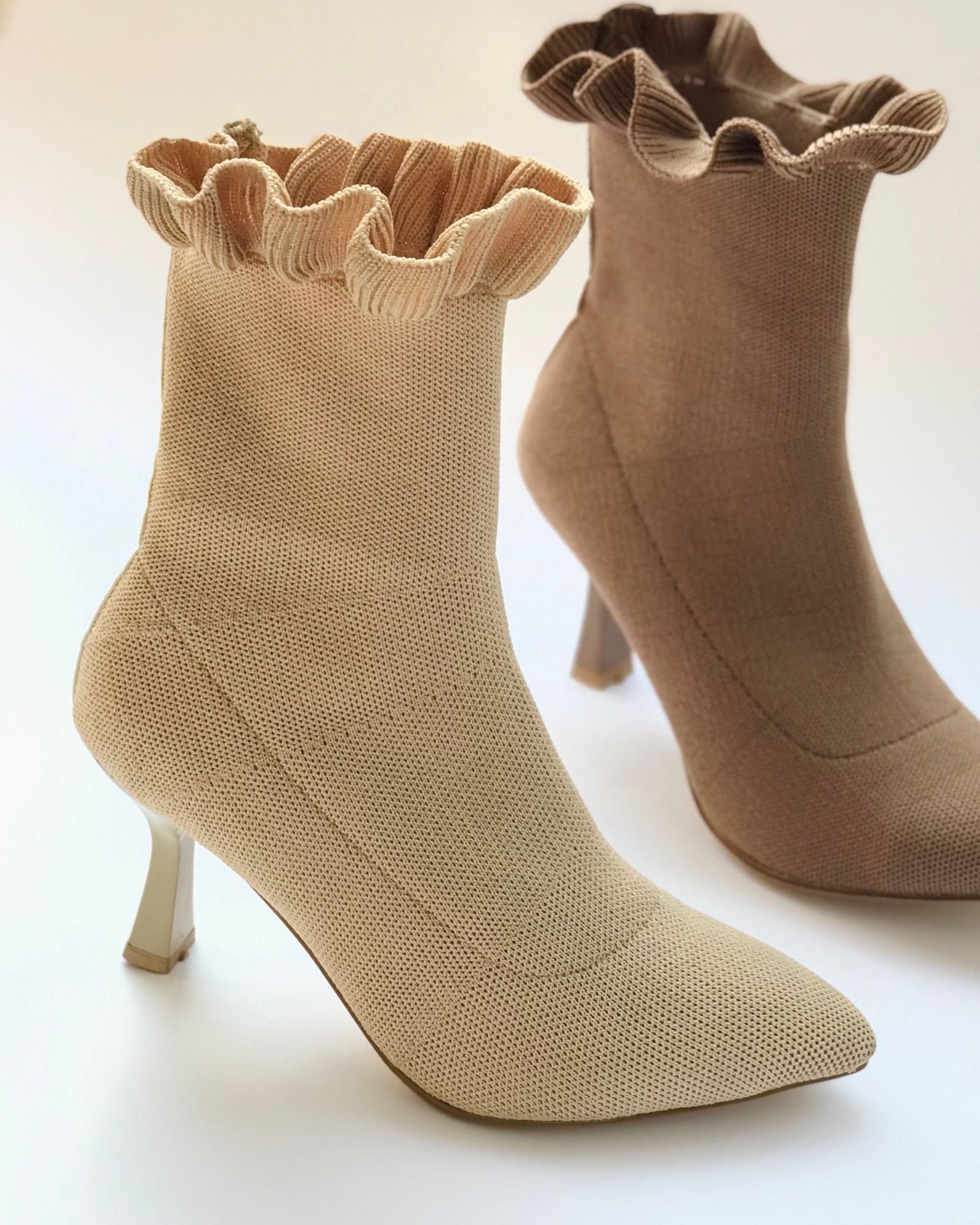 Bež čizme / stretch model