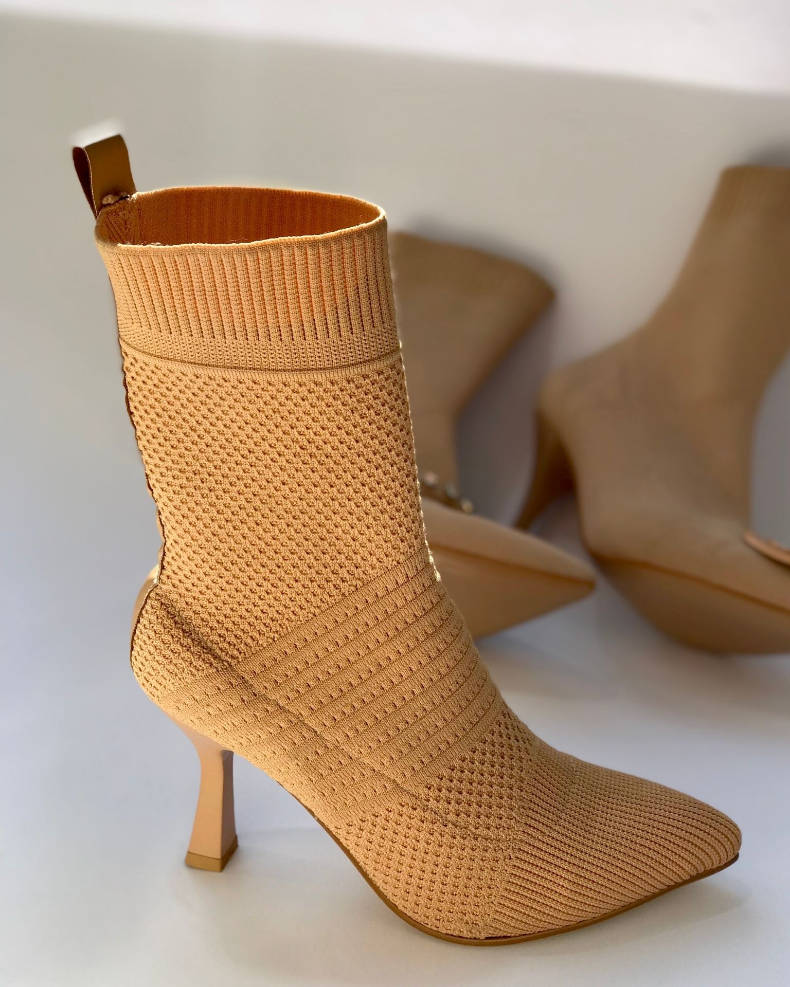 Bež čizme / stretch model