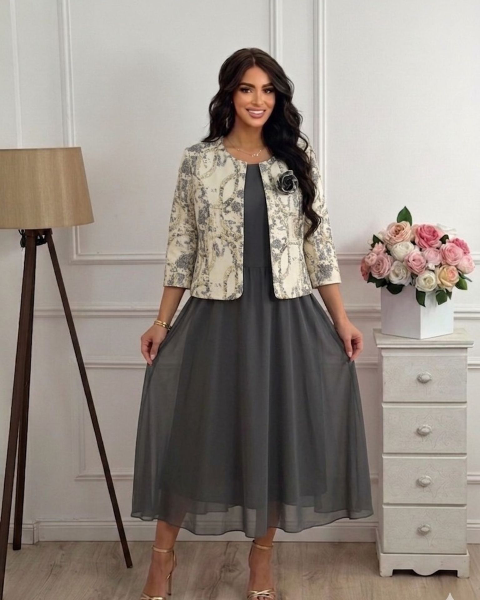 Grey Shimmer Elegance Set