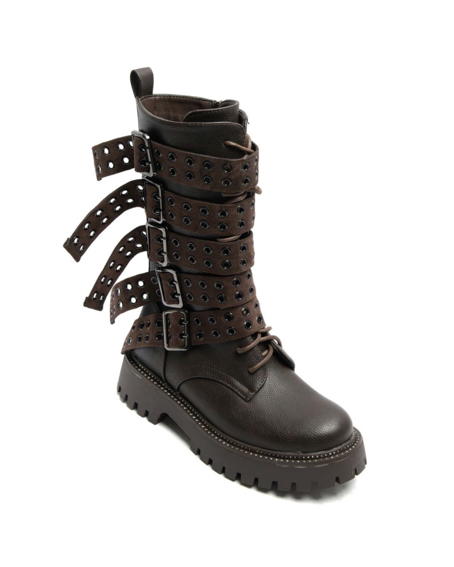 Braon čizme od eko kože