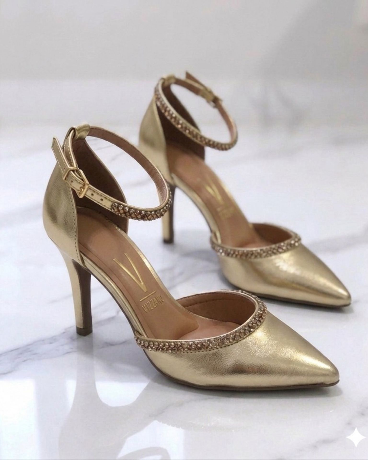 Sandale / Golden Crystal