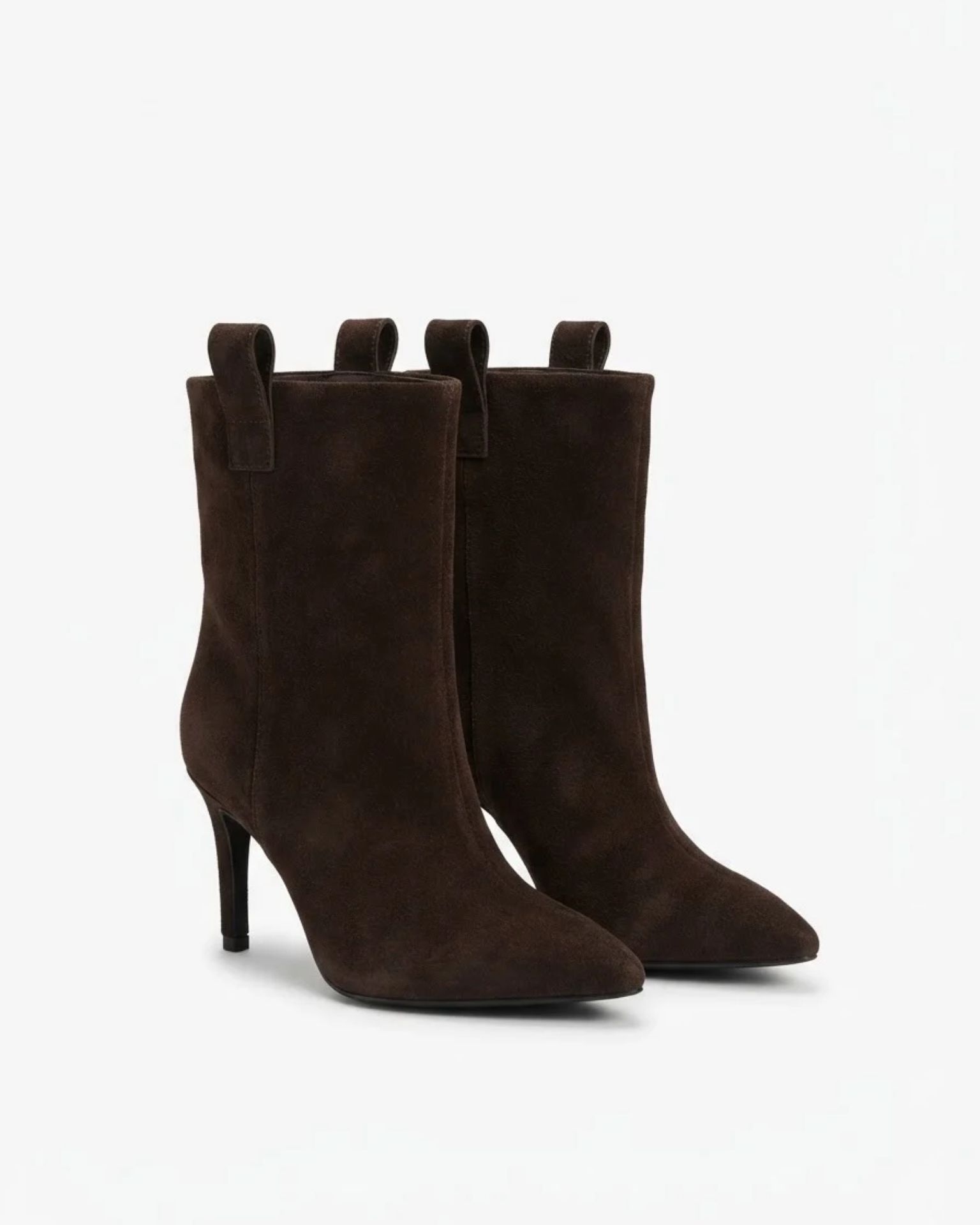 Čizme Dark Brown Point Leather