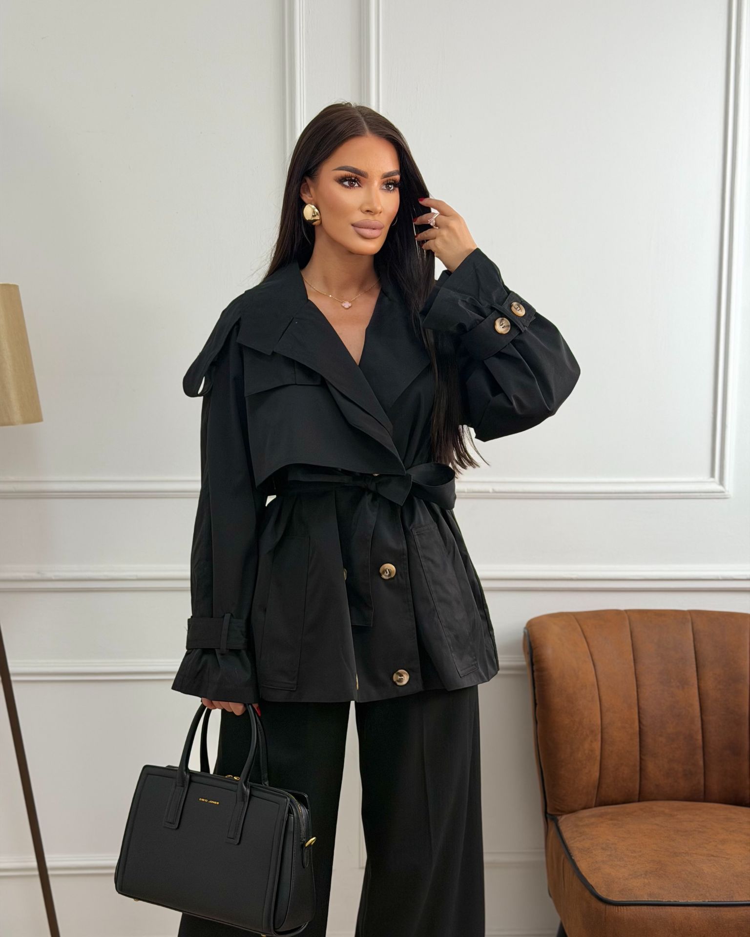 Black Short Coat mantil