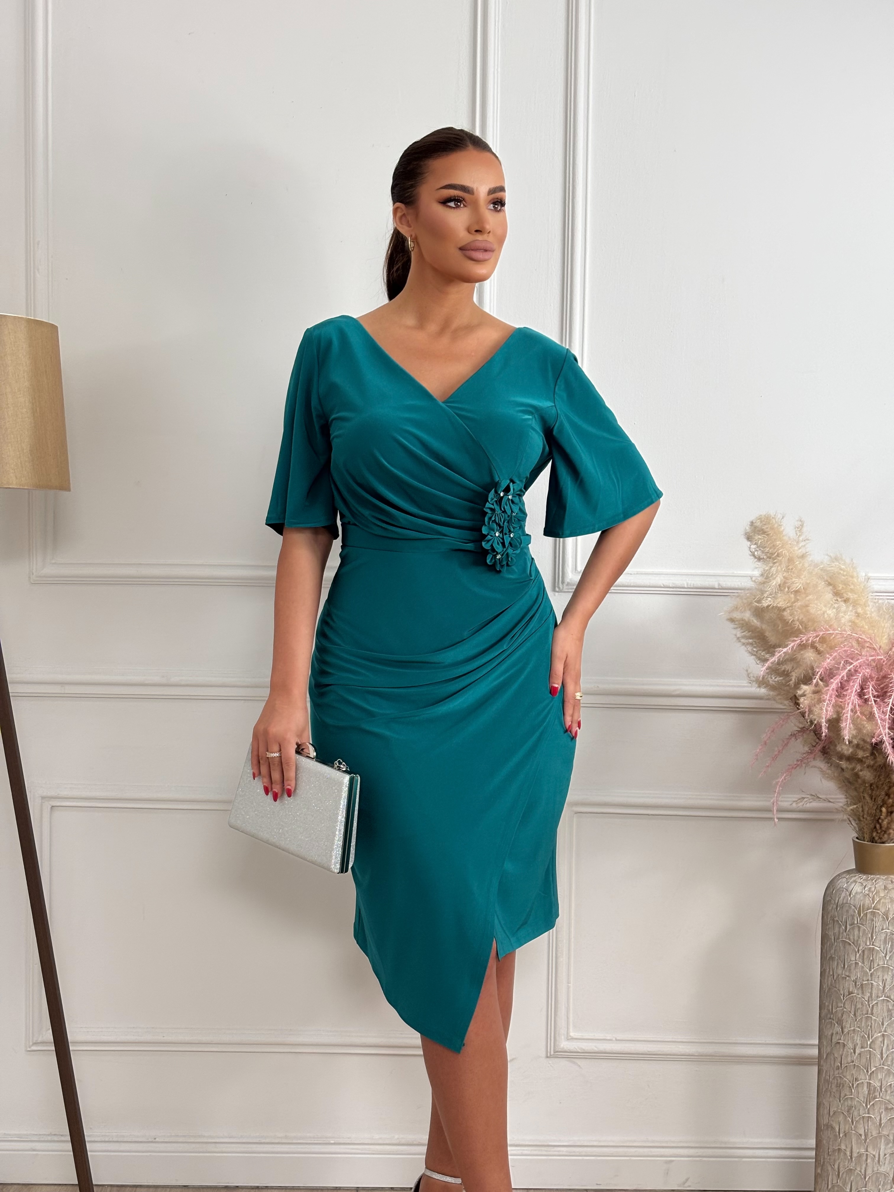 Zelena haljina PLUS size
