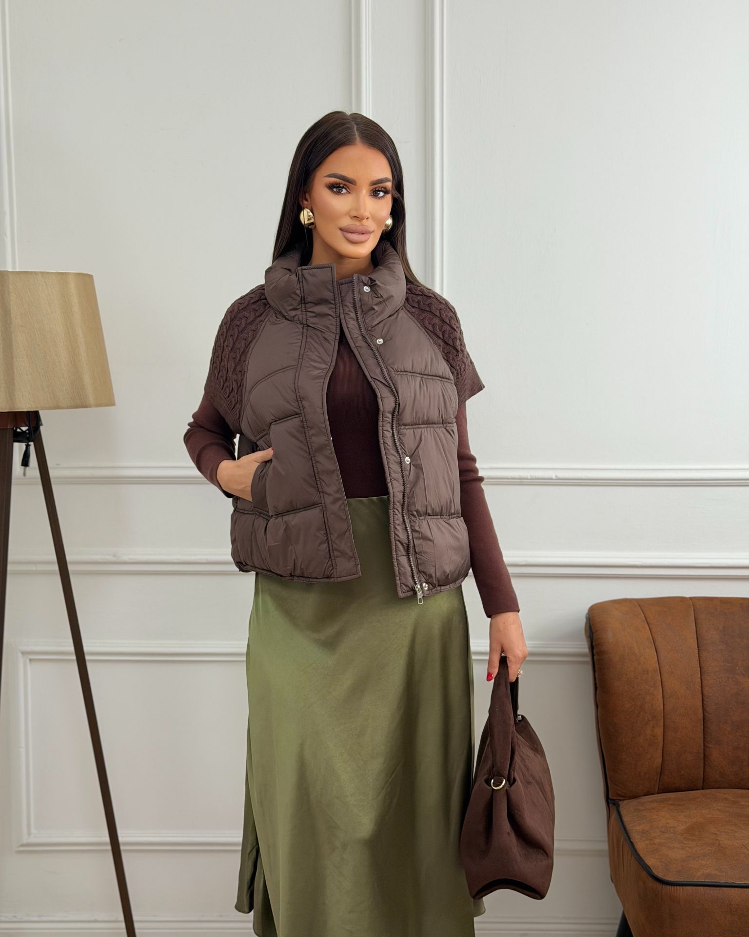 Urban Knit Puffer prsluk
