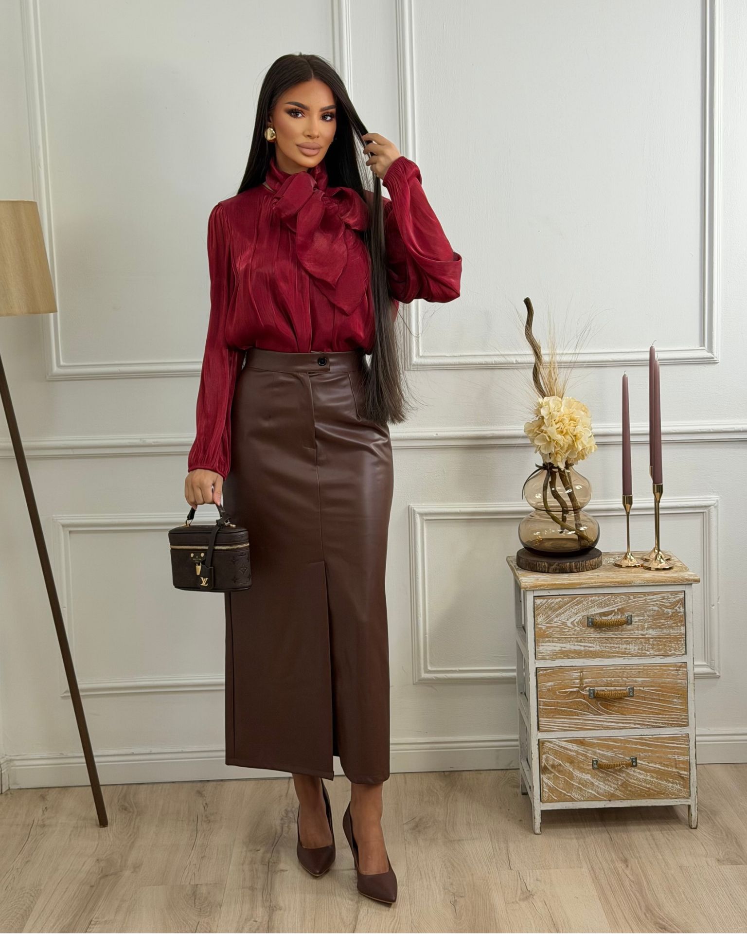 Brown Eco Chic suknja