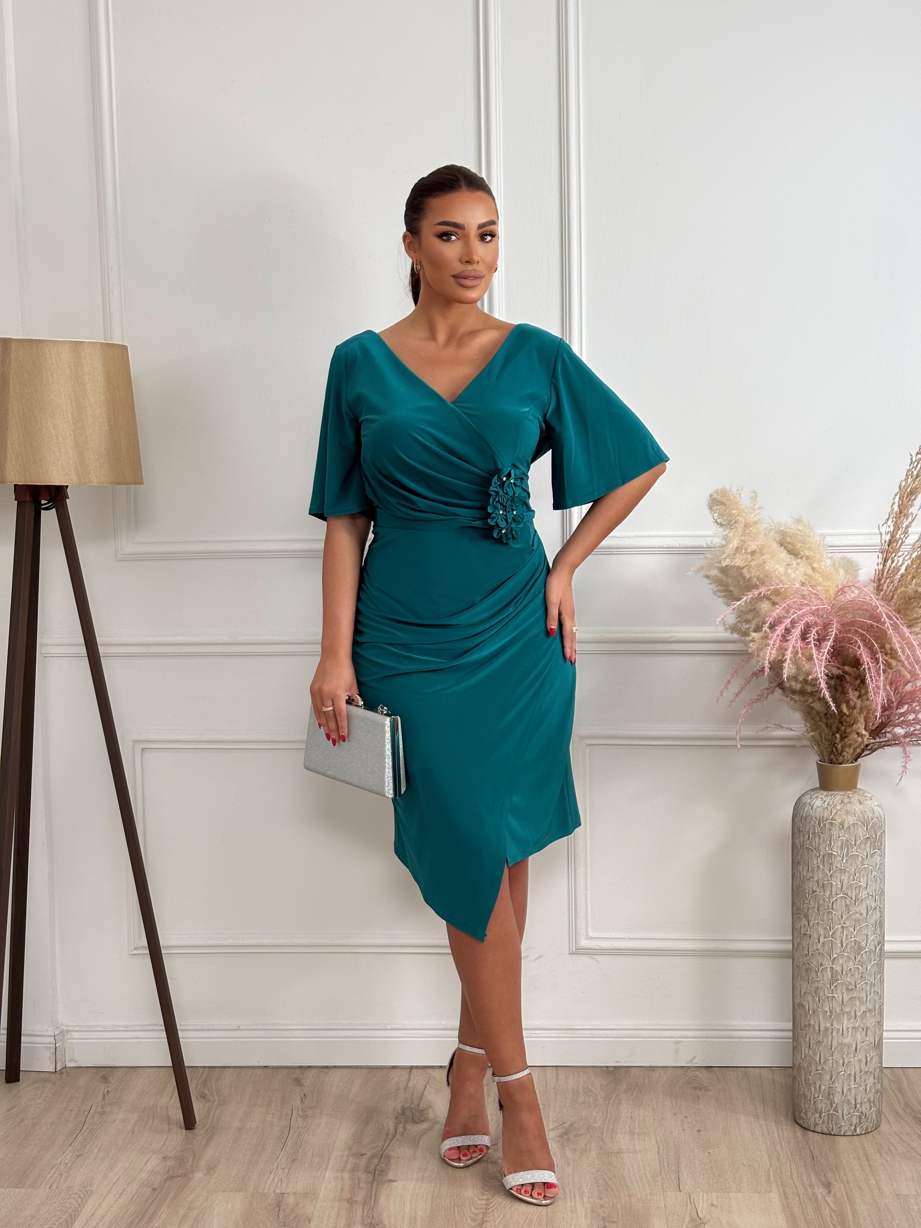Zelena haljina PLUS size