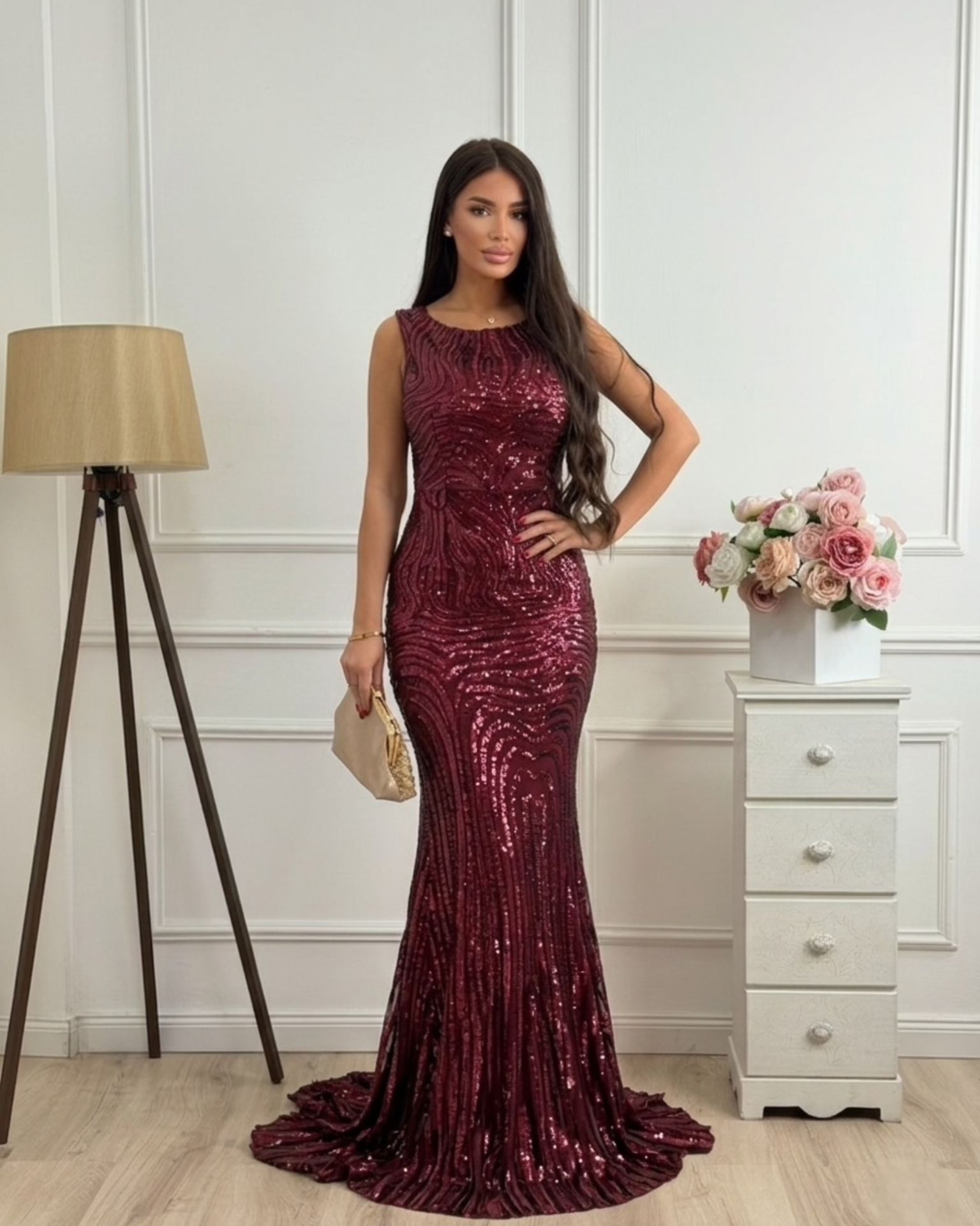 Haljina / Burgundy Shine