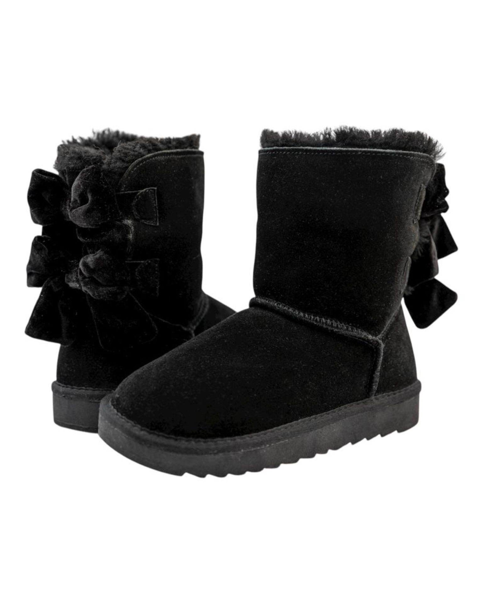 Crne kožne čizme / Snow comfort