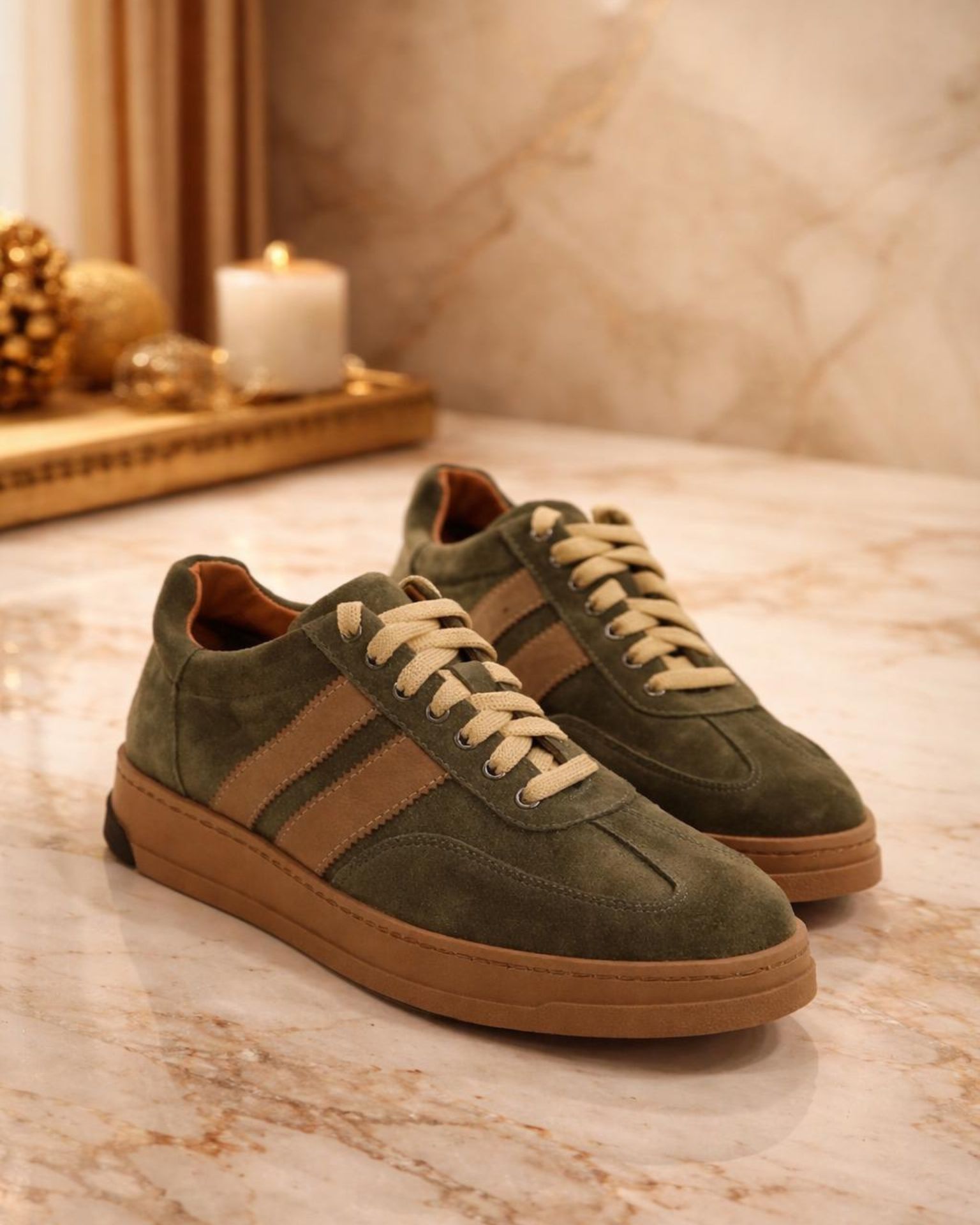 Maslinaste kožne patike