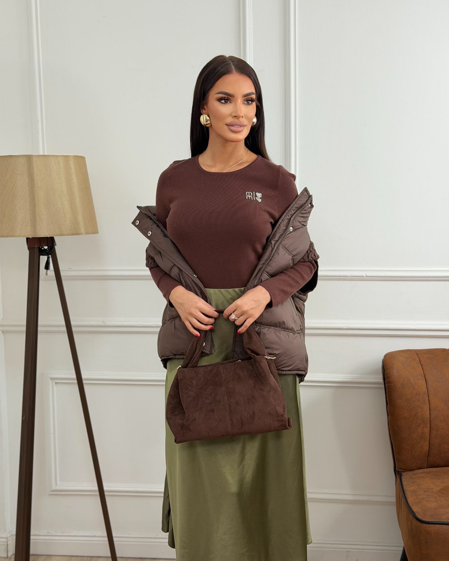 Brown Silver Touch bluzica