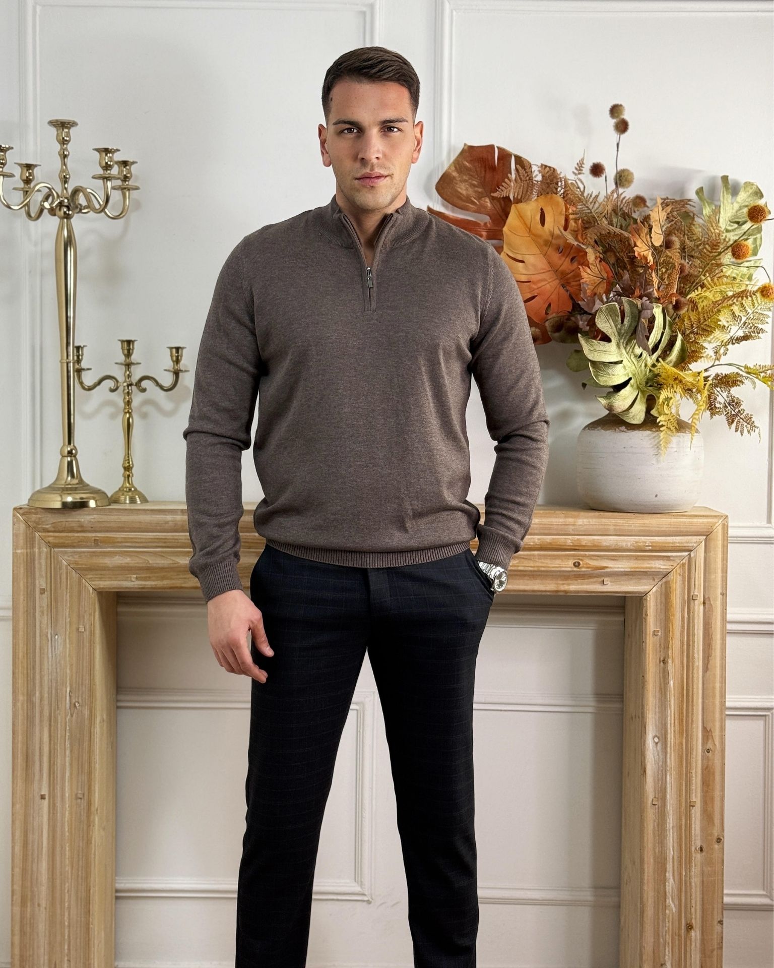 Braon dzemper sa rajsferšlusom