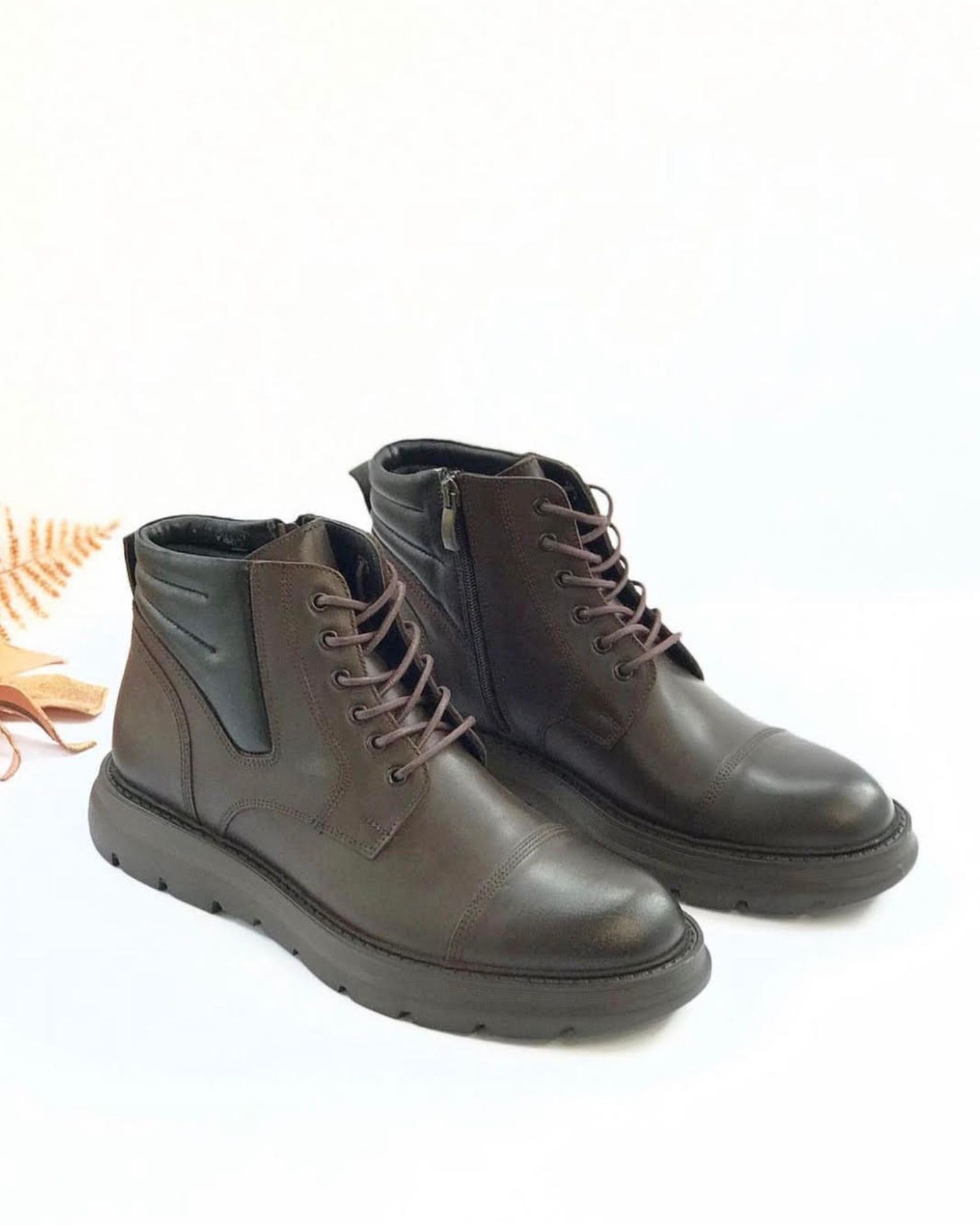 Muške kožne braon gležnjače