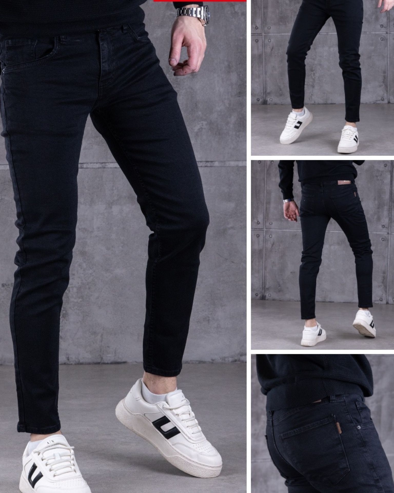 Muške crne farmerice