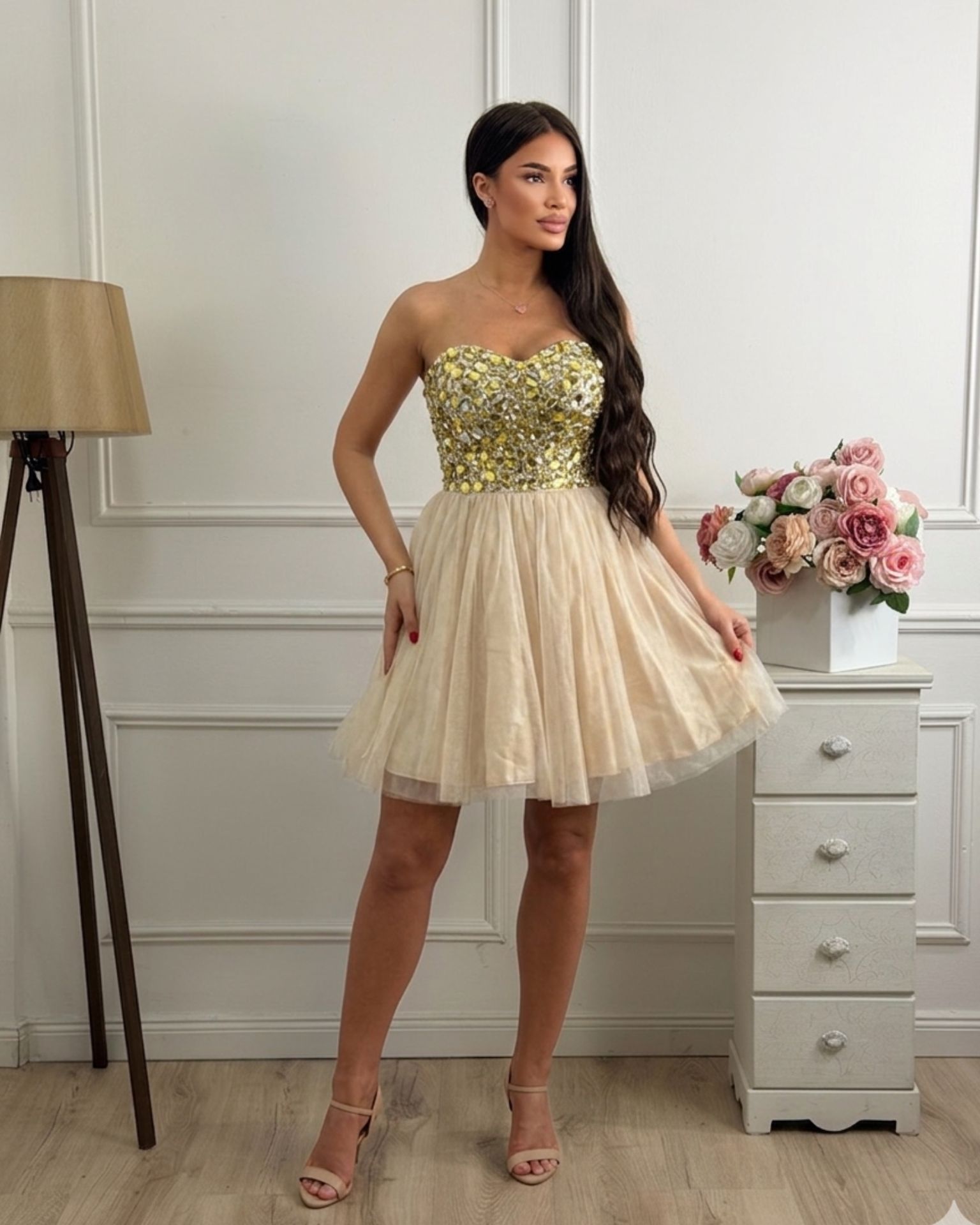 Haljina / Champagne Gold Glam
