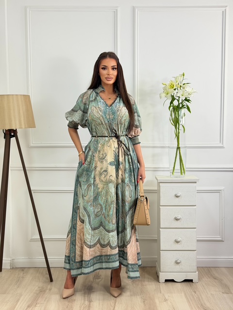 Duga zelena haljina / Emerald Gold